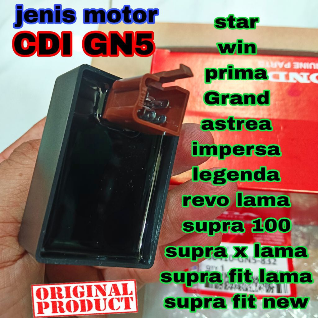 GN5 CDI ori HONDA ASLI ORIGINAL supra x revo lama supra fit lama grand astrea legenda prima win star