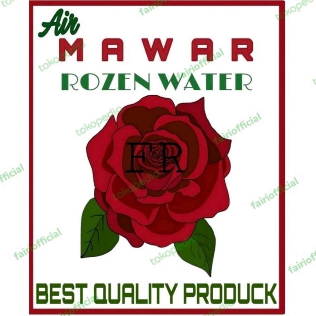 Stiker air mawar logo rozen water stiker air mawar 50pcs