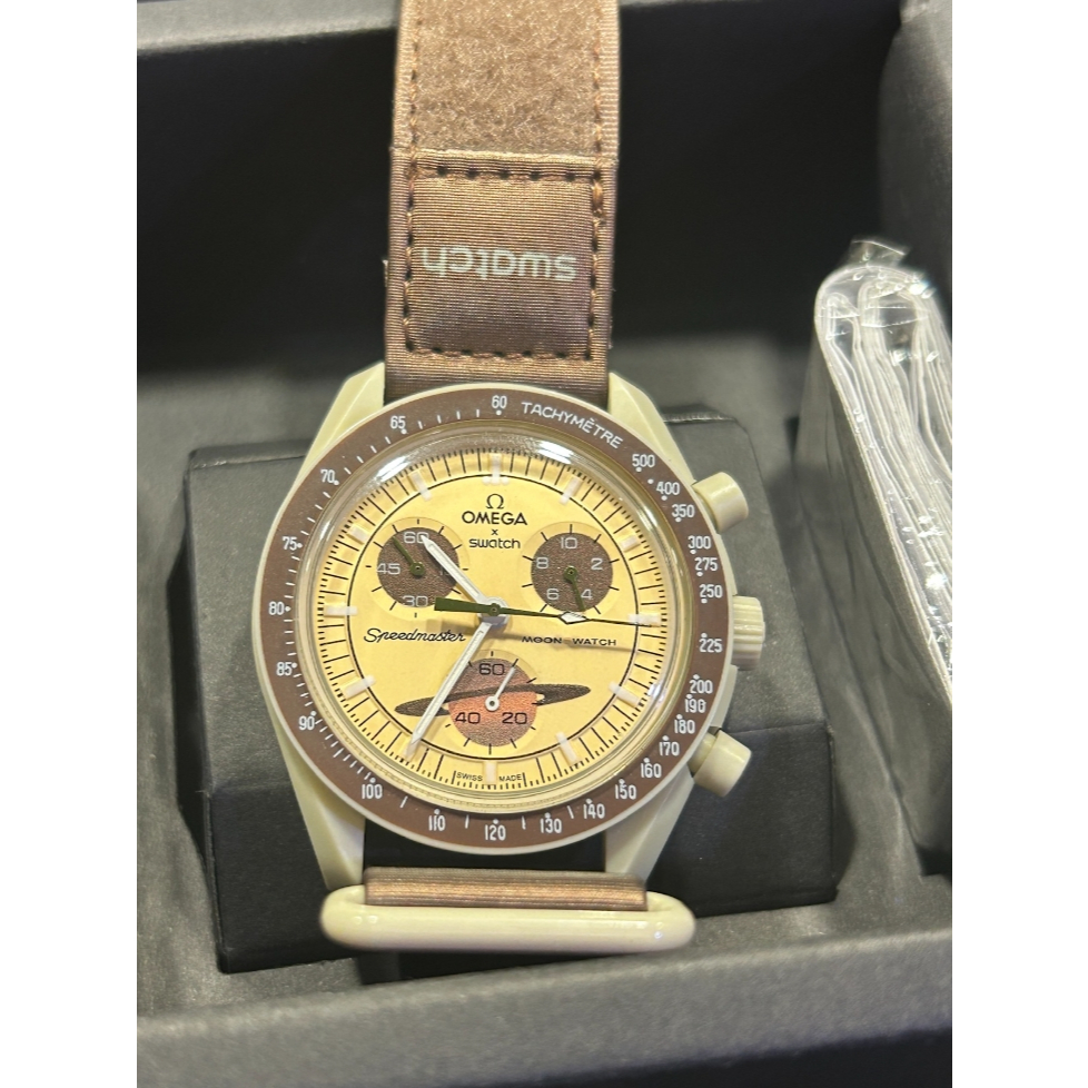 Omega x Swatch MoonSwatch - Mission to Saturn (Mulus & Fullset)