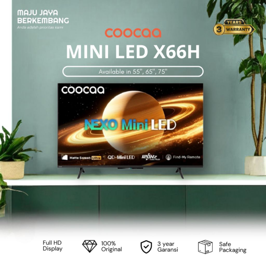 COOCAA / 75X66H MINI LED GOOGLE TV 75 inch