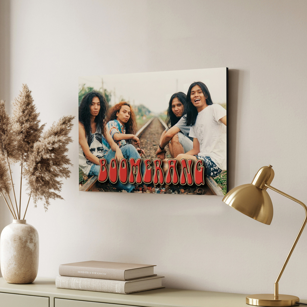 Boomerang Poster Musik Band Jadul Klasik Dekorasi Retro Hiasan Dinding