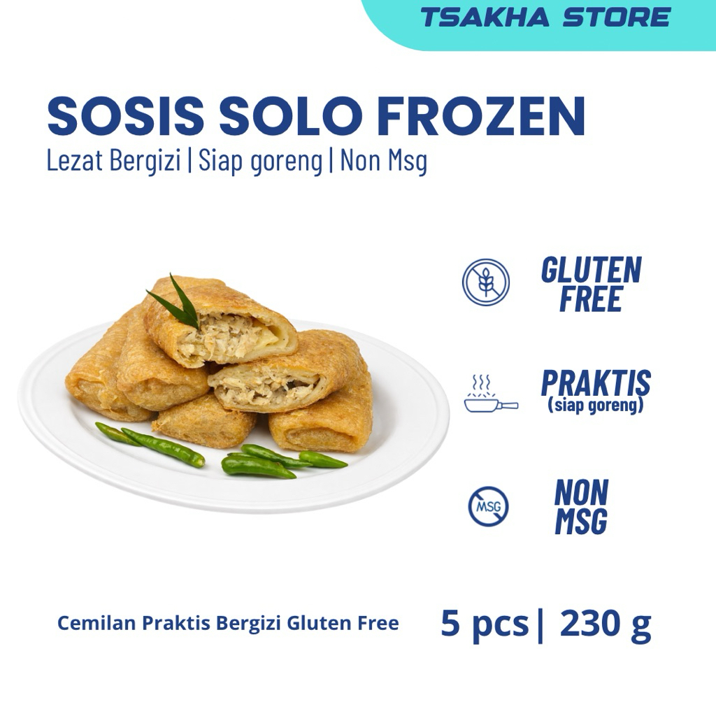 Sosis Solo Frozen tanpa gluten | Sosis Solo Praktis Siap Goreng Enak Bergizi