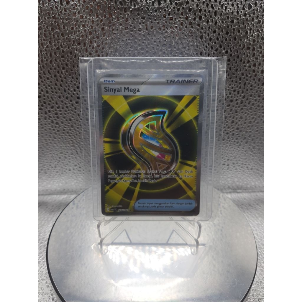 Kartu Pokemon - 2025 Pokemon Evolusi Mega #165 Sinyal Mega SR (Secret Rare)