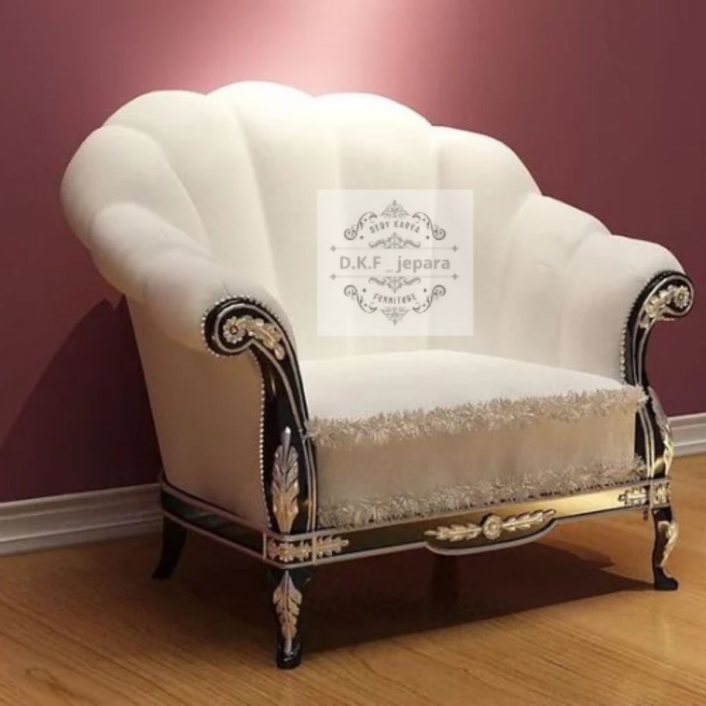 Sofa Kerang Cantik Klasik Seater 1 | Dkf_Jepara