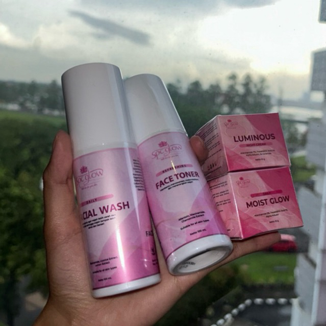 SPC Glow Paket Lengkap Skincare isi 4