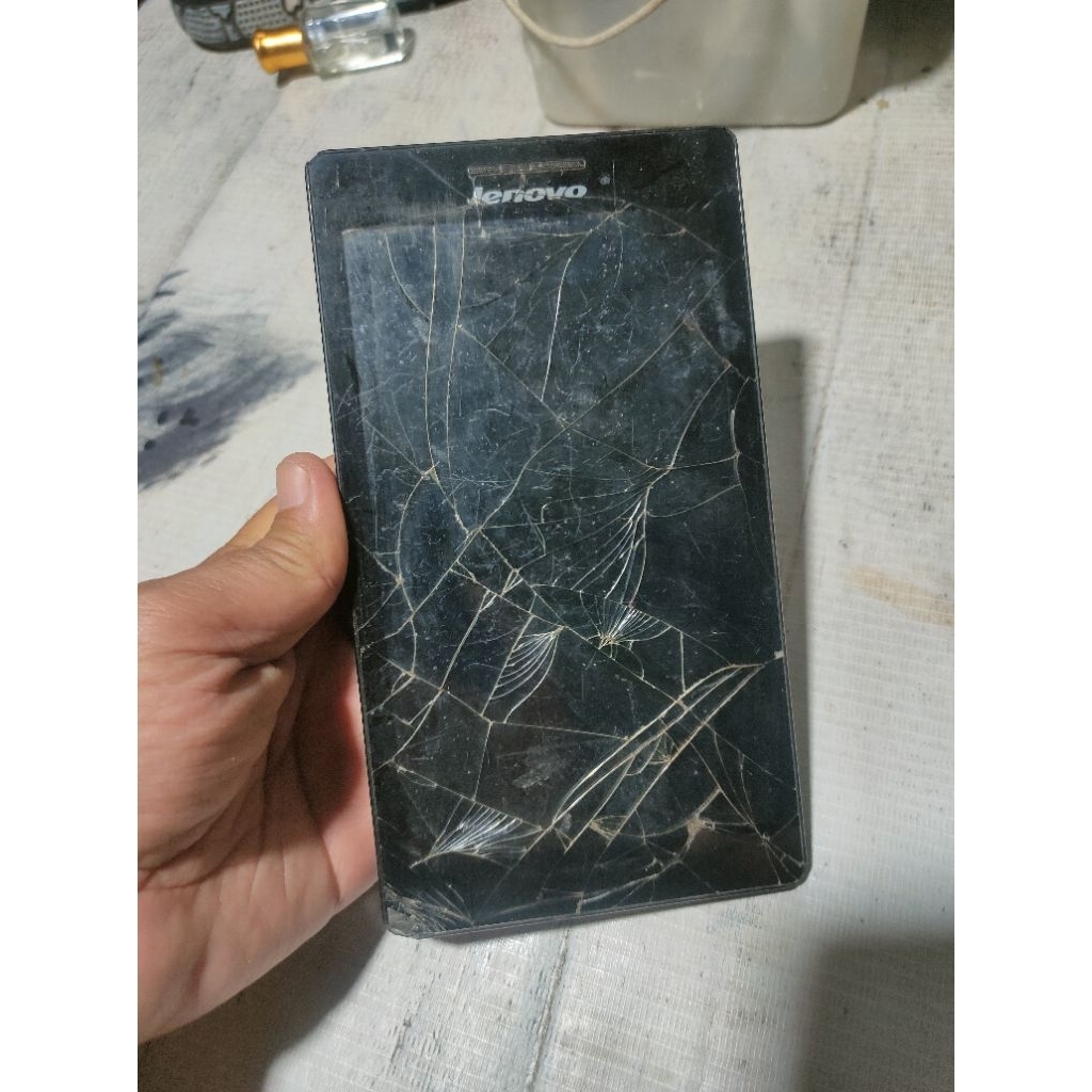 lenovo Tab3 7 rusak retak2 seadanya second