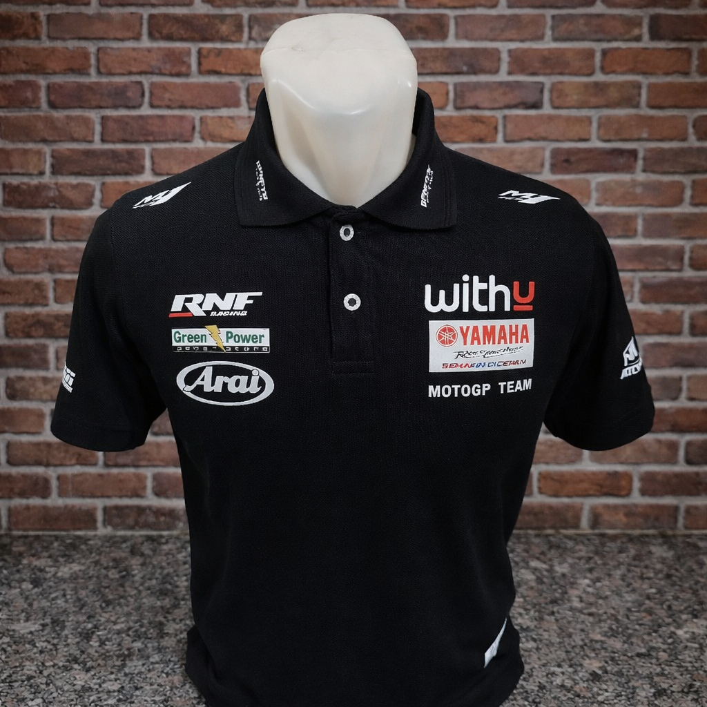 Kaos Polo Pria WithU Yamaha Racing - Street Rebel Edition / Official Team Polo RNF Yamaha MotoGP - B
