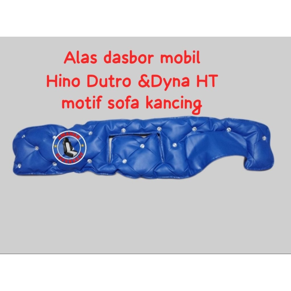 Taflak dashboard mobil Hino Dutro dan Toyota Dyna motif sofa kancing kristal