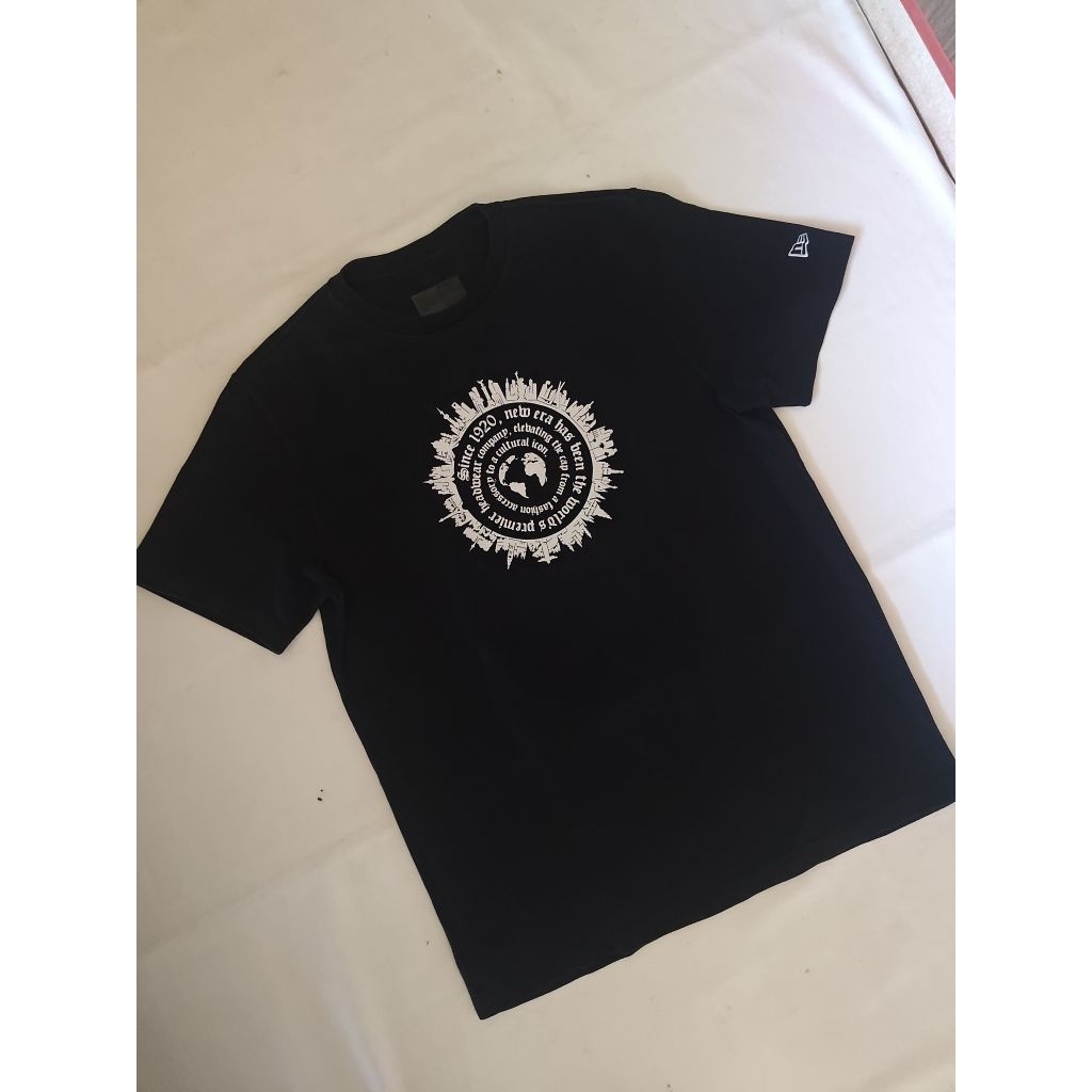 Baju Kaos New Era Hitam Second