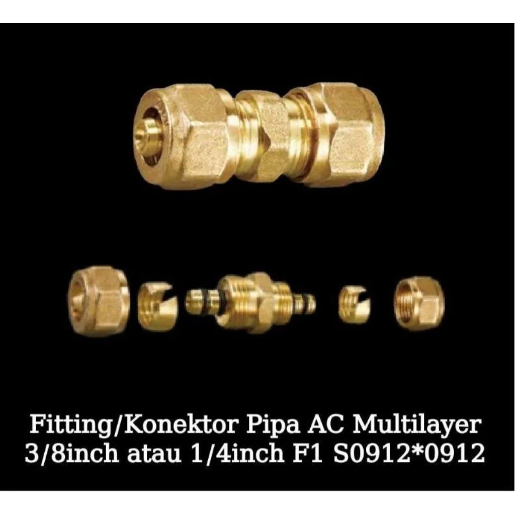 Konektor Riifo Pipa AC 1/2 Inch | Sambungan Pipa ke Pipa