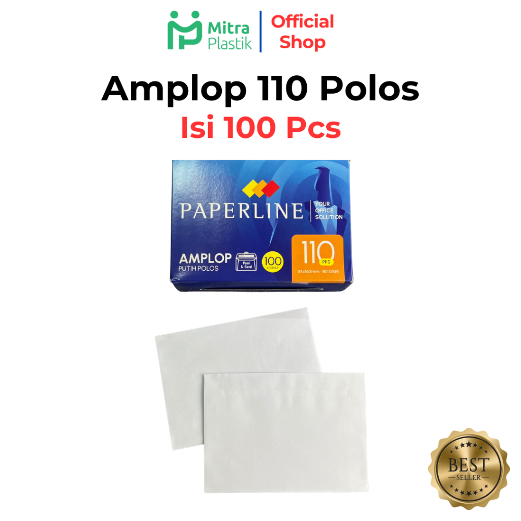 Amplop Surat Amplop Paperline Amplop 110 PPS AMplop Kecil Amplop Putih Polos Amplop Polos