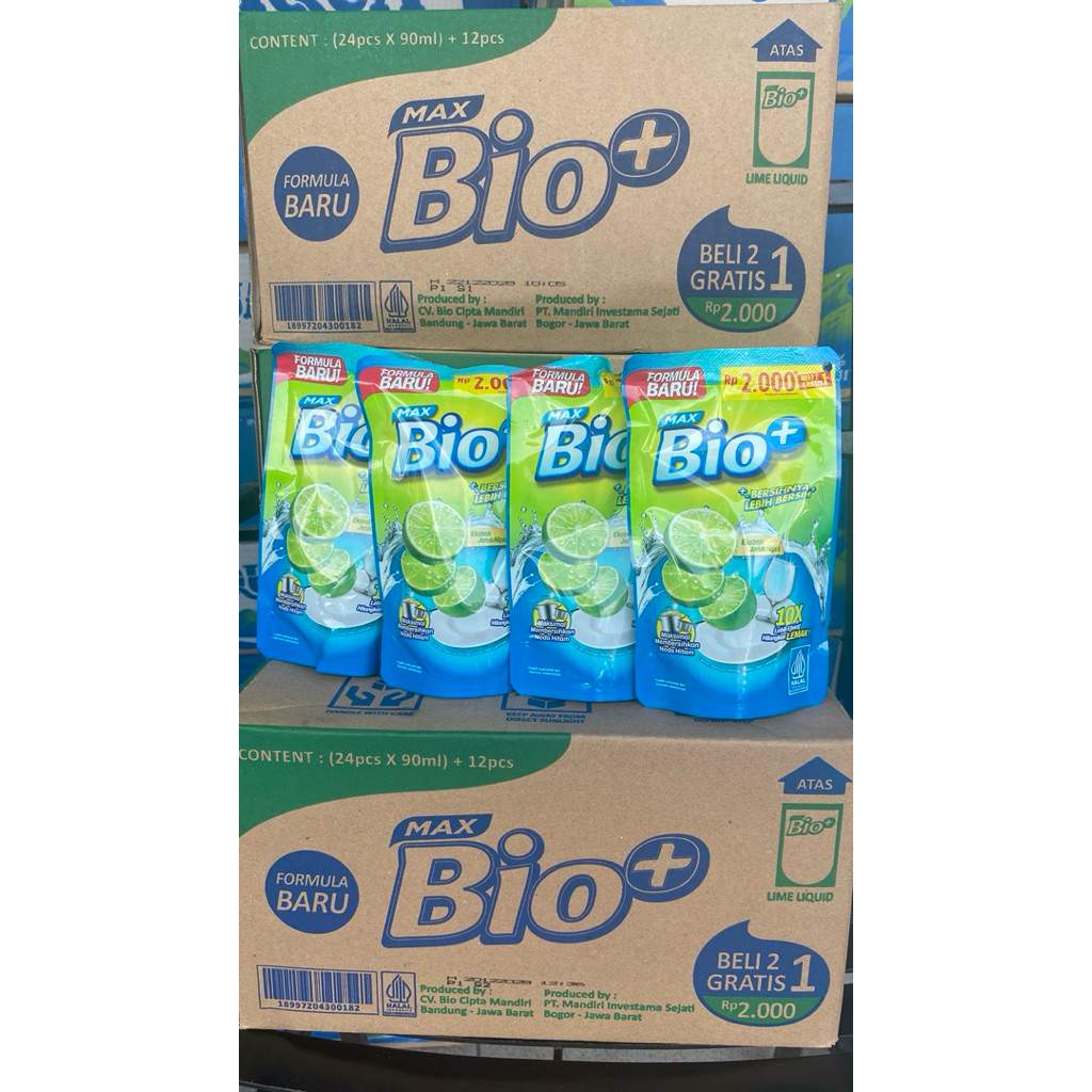 max bio+ sabun pencuci piring 90ml murah asul asul lahiran nikahan