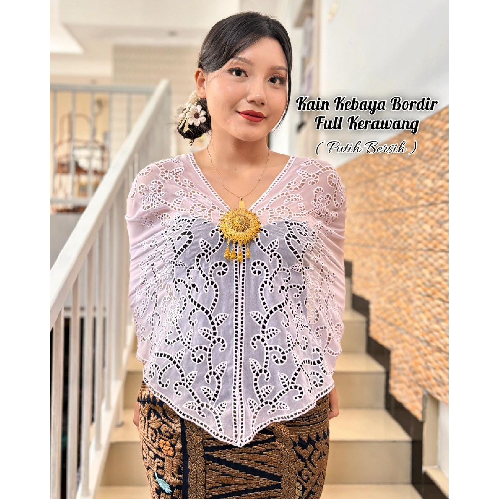 Kebaya bordir bali sifon bordir