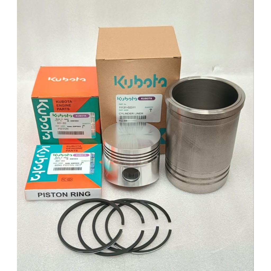 RD65 ( LINER BORING + PISTON + RING ) KUBOTA DIESEL RD65 (80mm)