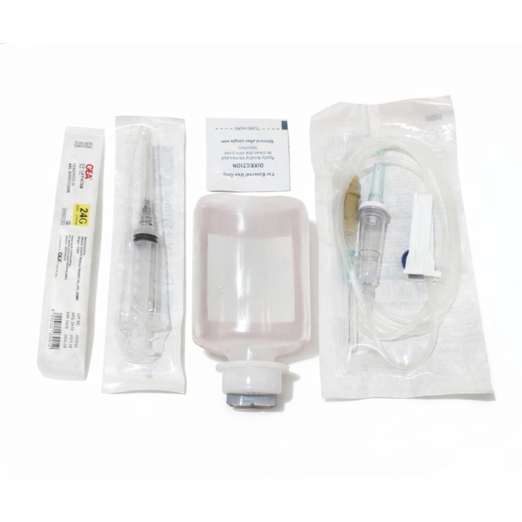 paket set infus lengkap siap pakai