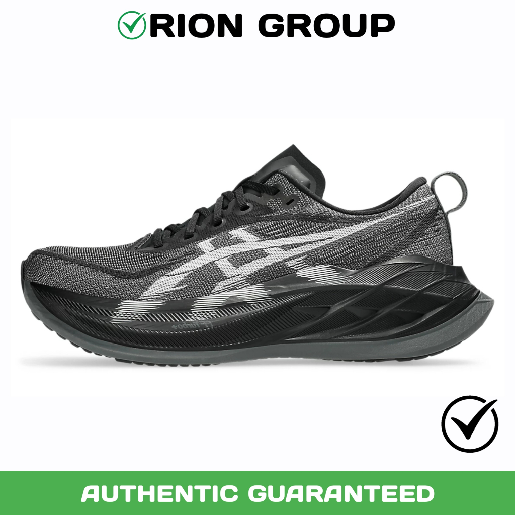 Sepatu Lari / Running Pria Wanita Asics Superblast 2 Black White Original