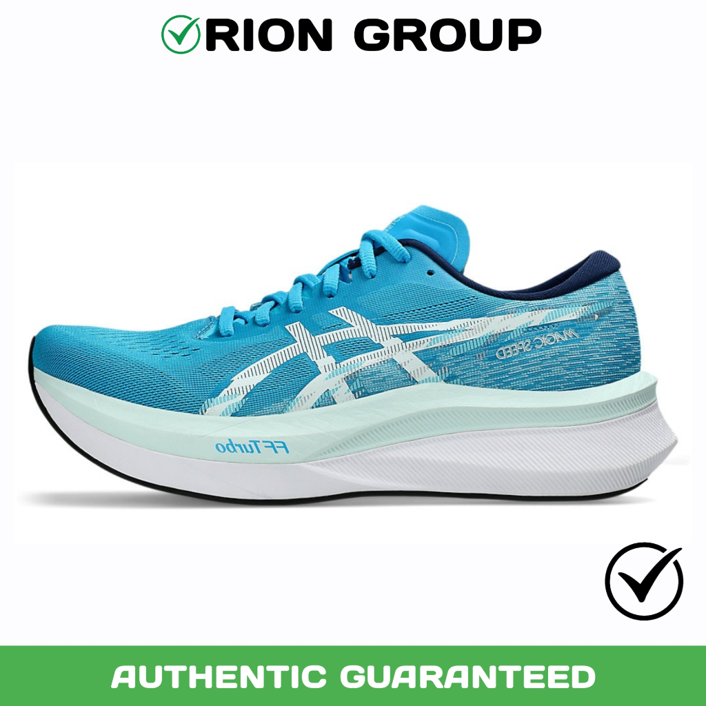 Sepatu Lari / Running Pria Wanita Asics Magic Speed 4 Blue White Original