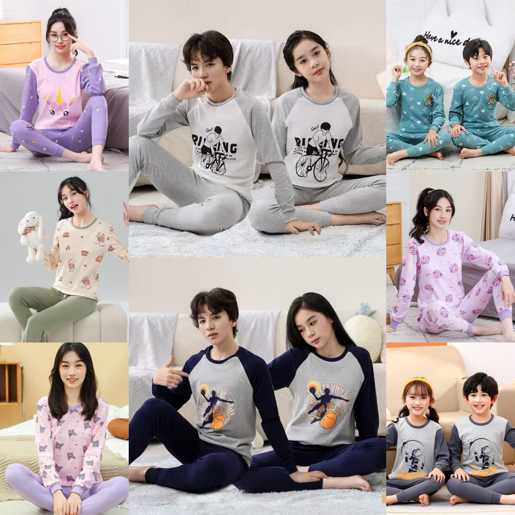 Baju Tidur Piyama Anak Luar Negeri 1 Tahun - Dewasa
