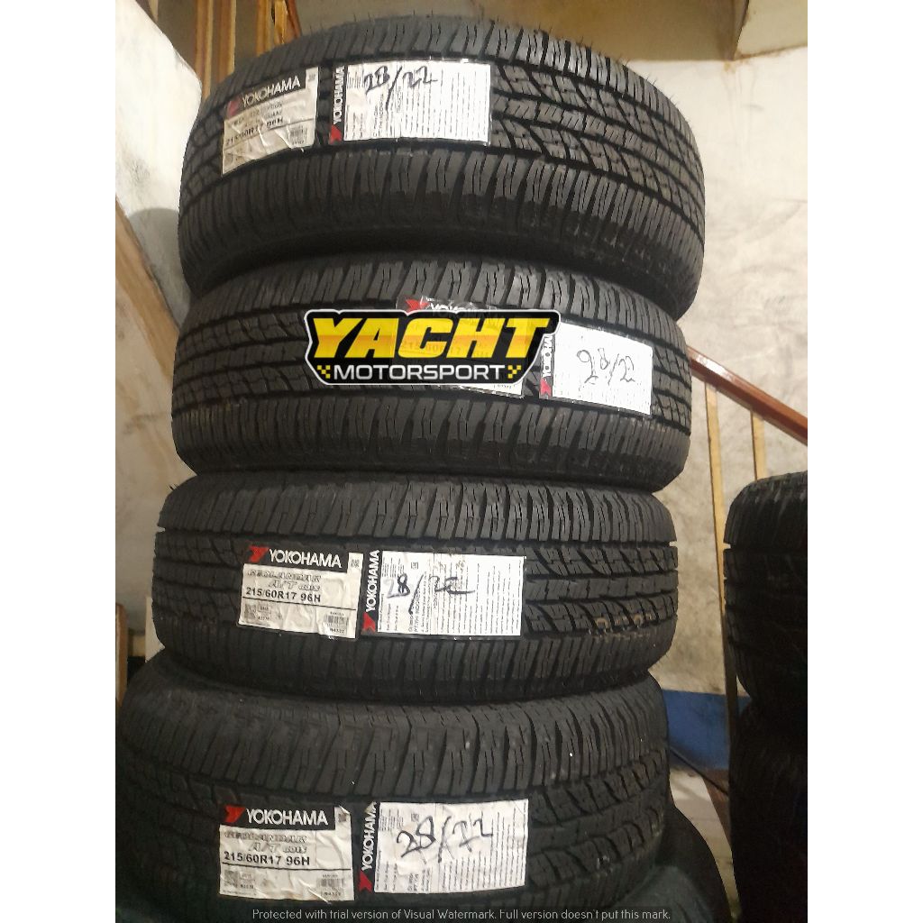 JUAL BAN MOBIL TUBELES BARU 215 60 R17 YOKOHAMA GEOLANDAR A/T G015 New Rush , Creta , Xtrail Dll