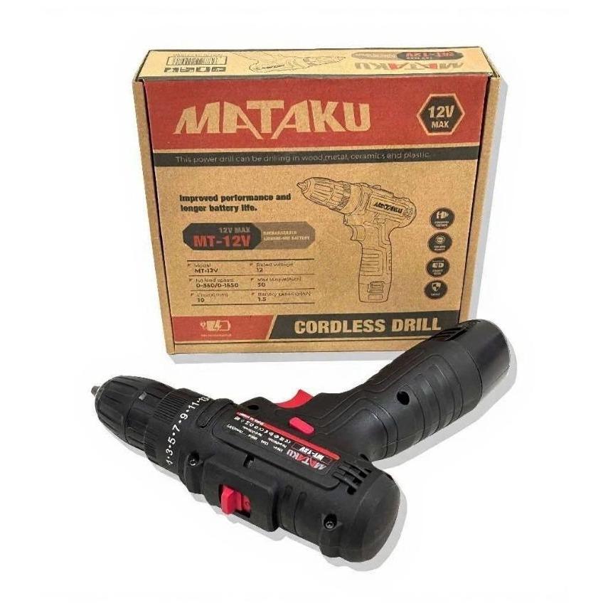 MATAKU Mesin Bor Listrik Bor Baterai Cordless 12V Cas Tangan Murah Berkualitas Bor Tanpa Kabel