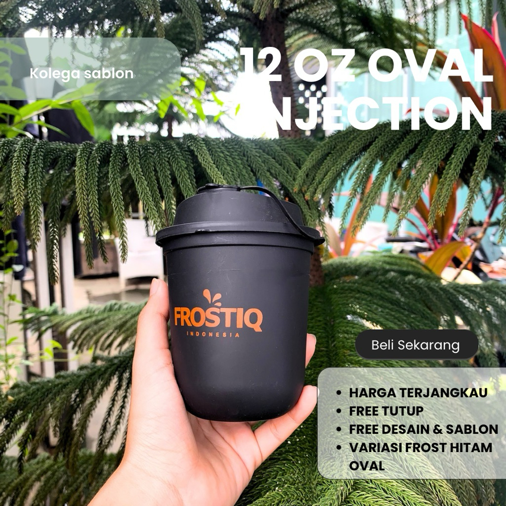 CUP injection Oval 12Oz||Sablon Cup Custom||