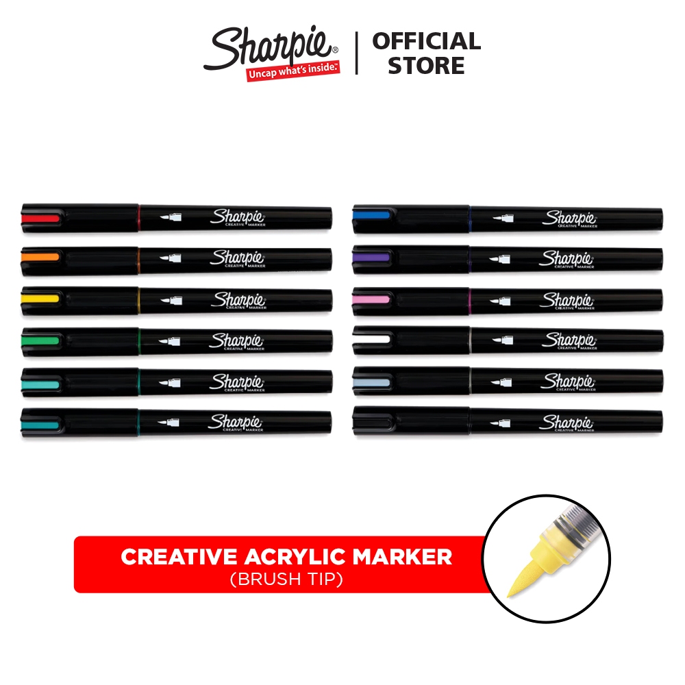 SHARPIE Acrylic Creative Marker Brush Tip