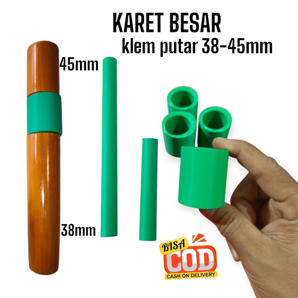 Karet besar untuk klem putar fiber egrek sawit ukuran 38-45mm