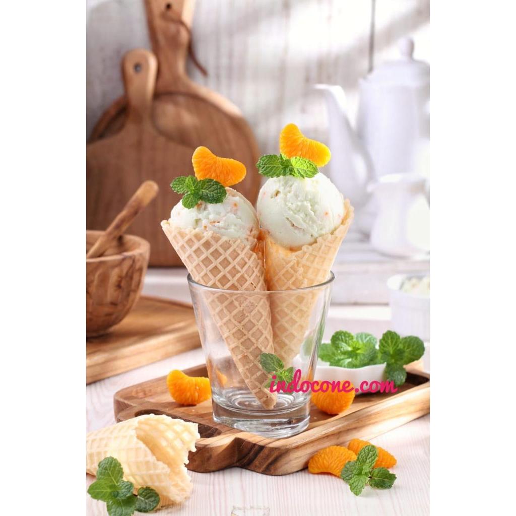 waffle cone ice cream mixue