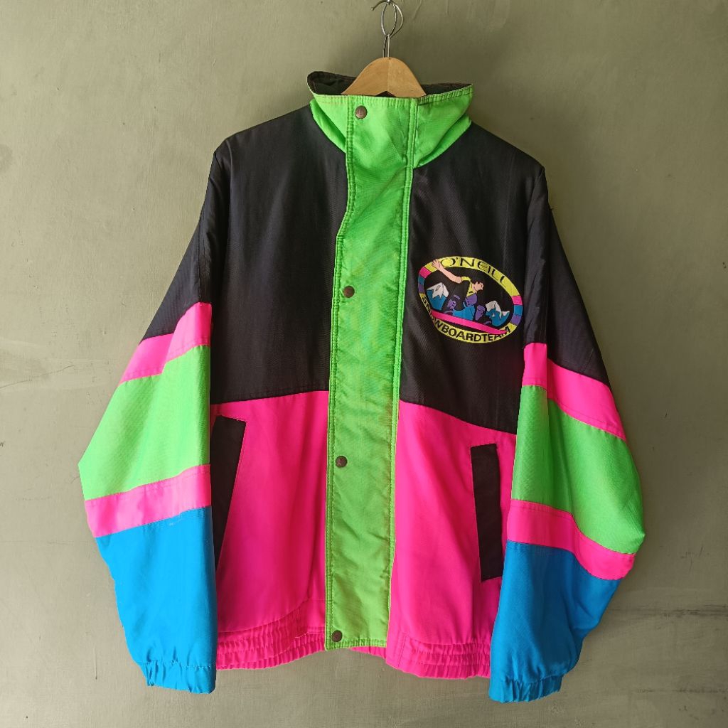 JAKET COLORBLOCK VINTAGE SNOWBOARD SKI TEAM O'NEILL