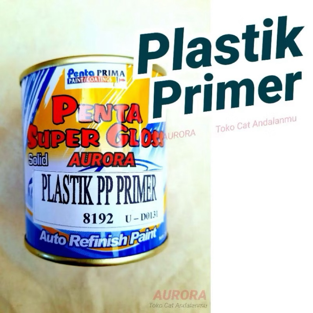 Cat Penta Super Gloss 8192 NC PLASTIK PP PRIMER 200ml Epoxy Poksi Dasaran Media Plastik Duco Duko