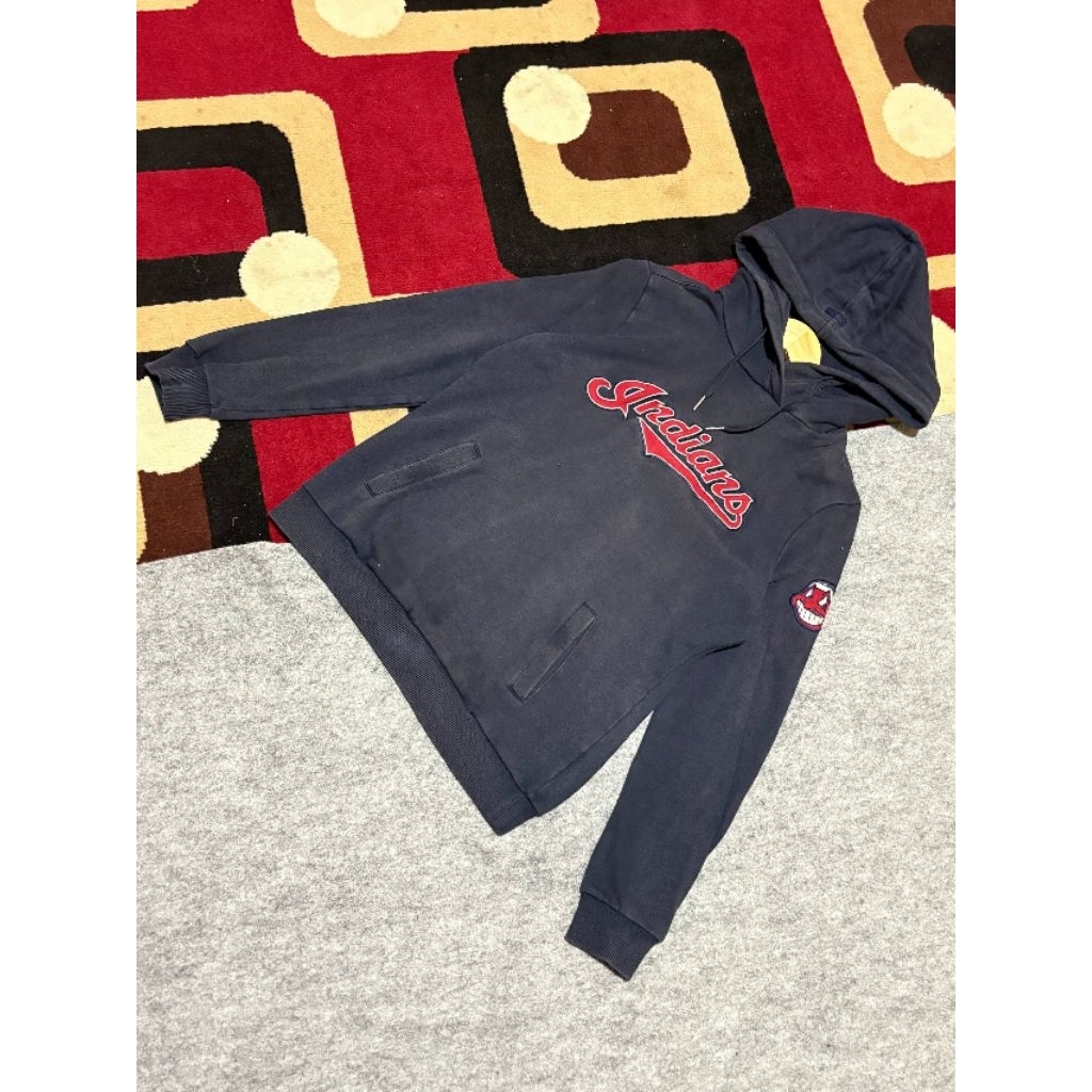 ​[MLB] Hoodie Pullover Cleveland Indians - Vintage Navy