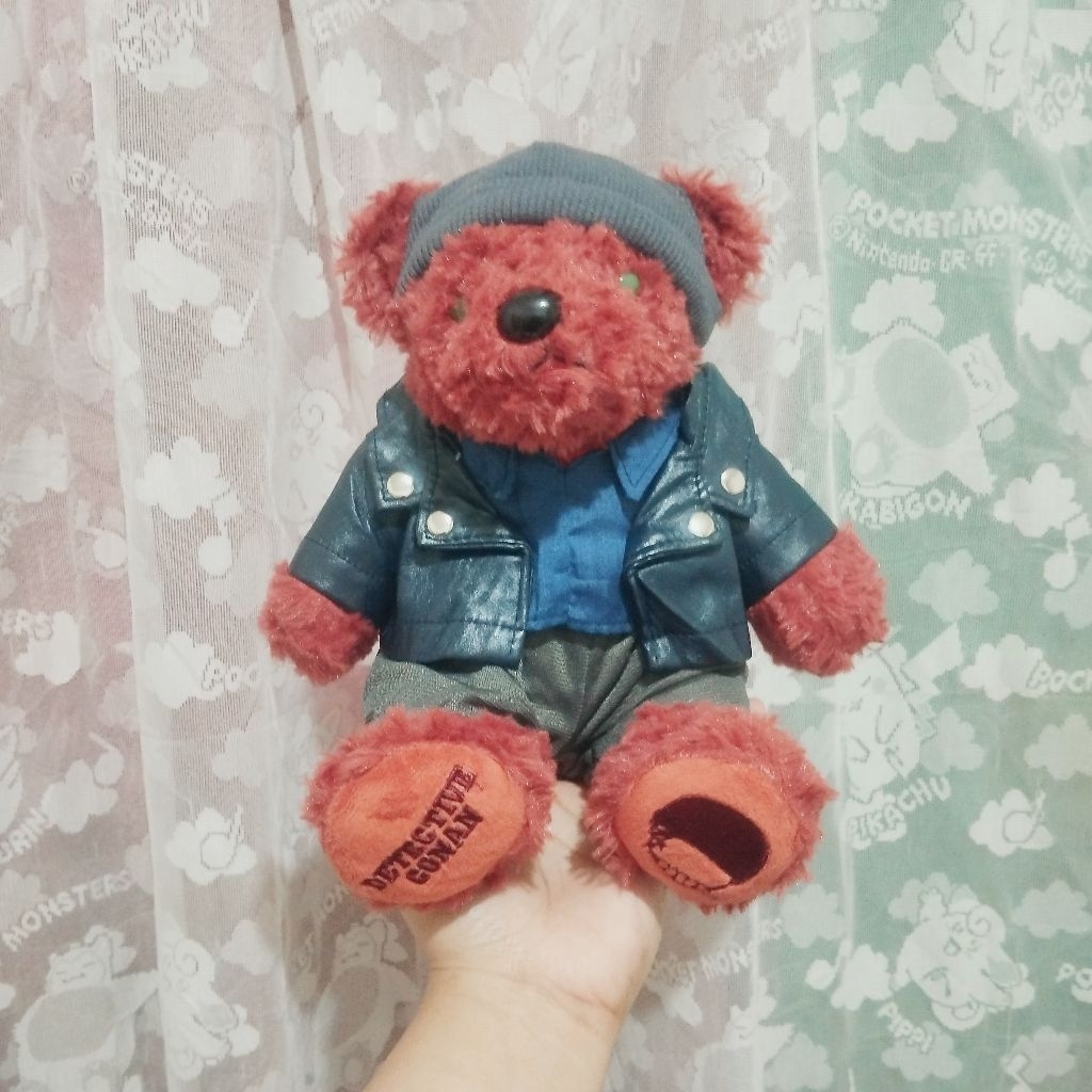 BONEKA ANIME DETECTIVE CONAN BEAR DOLL versi SHUICHI AKAI