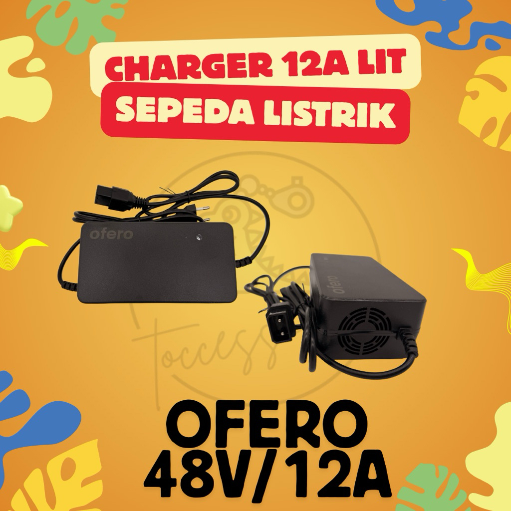 Charger 12A Lithium Sepeda Listrik