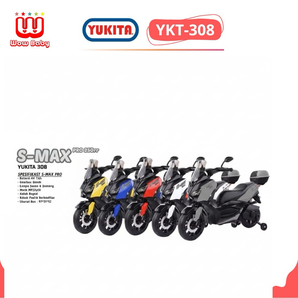 MAINAN MOTOR AKI YUKITA YKT-308 XMAX