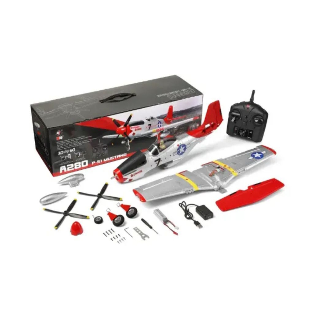Rc pesawat P51D mustang fighter 2.4 G 4chnel