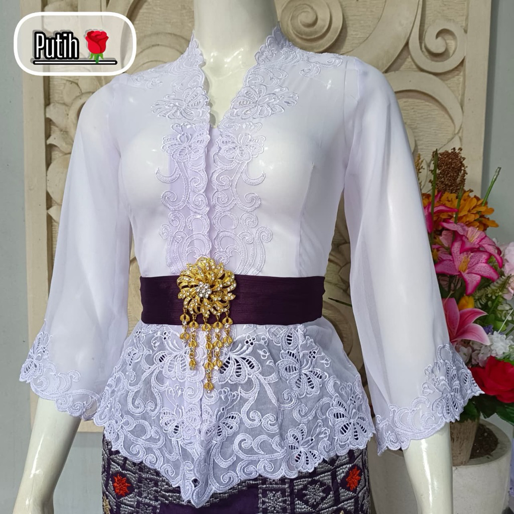 Kebaya Bordir Motif Ulir/kebaya motif baru/ kebaya hits