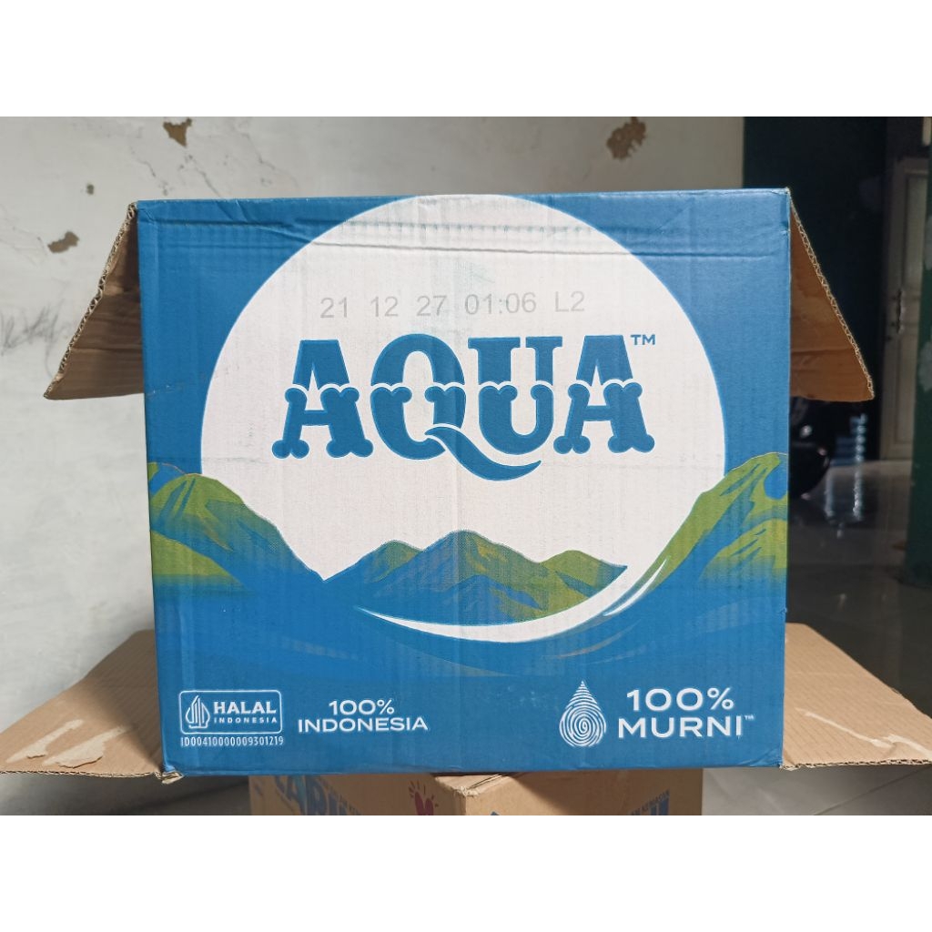 Dus bekas botol AQUA 1.5L
