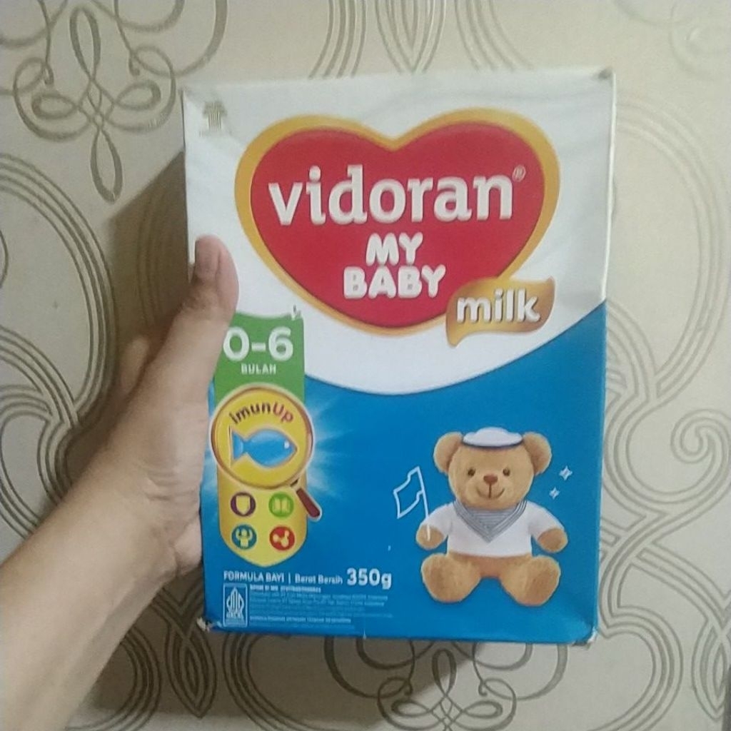 Susu bayi 0-6 bulan vidoran 350gram box lecet dikit