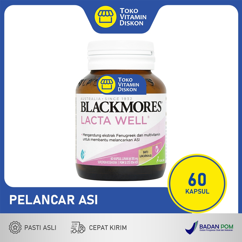 BLACKMORES LACTA WELL | SUPLEMEN ASI BOOSTER, LACTA WELL, LACTAWELL, PELANCAR ASI, IBU MENYUSUI, FEN