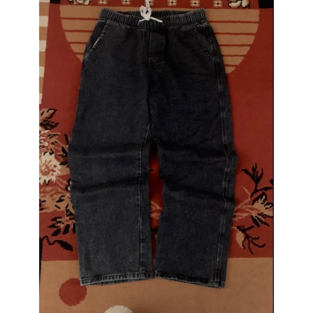 Baggy jeans pants black wash