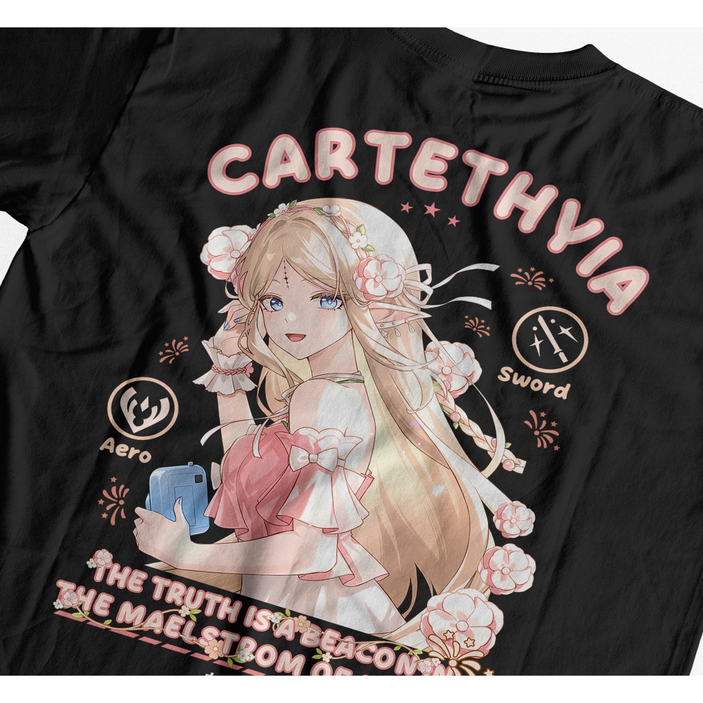 Heavyweight Cartethyia Wuthering Waves Tshirt 230 GSM - Kaos Cartethyia Cotton 20s