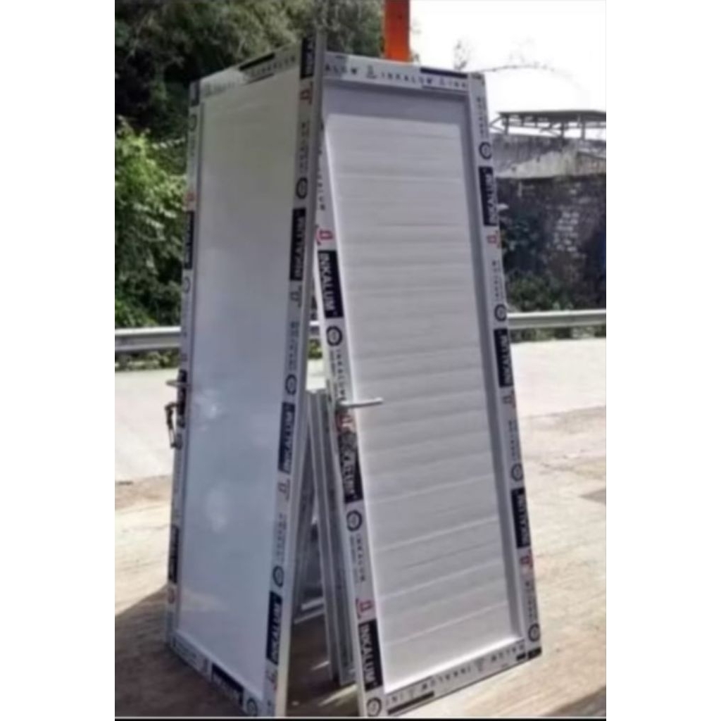 KUSEN PINTU ALUMINIUM  SEVARDIL UKURAN 90 x 200 cm. LENGKAP DENGAN HANDLE