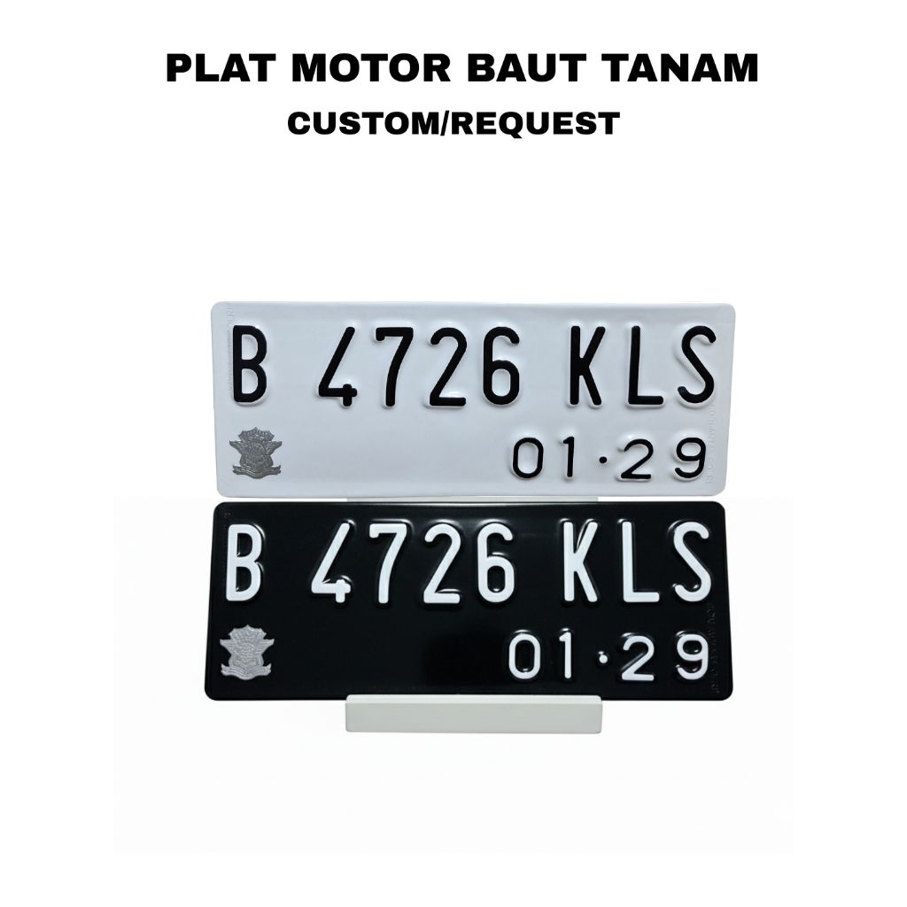 Plat Motor Baut Tanam - Plat Nomor Baut Tanam - Plat Nomor Motor