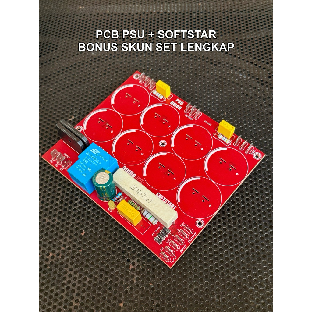 PCB PSU plus Softstar isi 4, 6, 8, 10 elco bonus SKUN SET lengkap