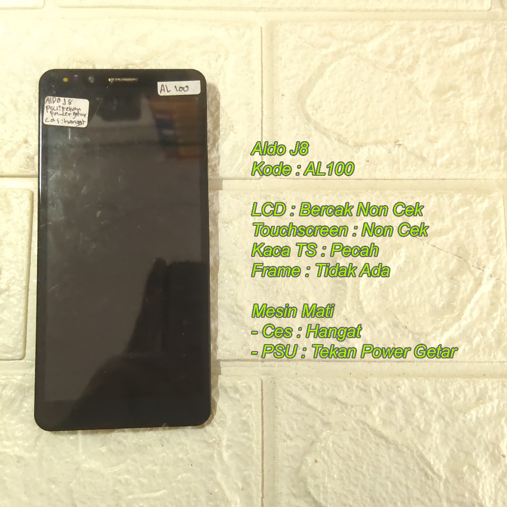 Mesin Aldo J8 LCD Minus - Cek Deskripsi