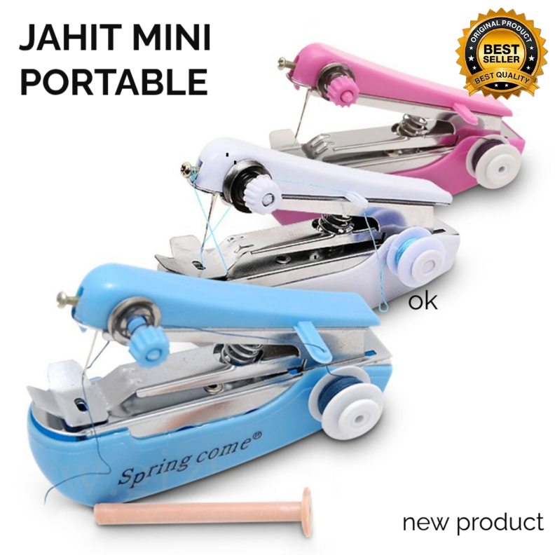 Mesin Jahit Tangan Mini Staples SpringCome - Mudah Digunakan, Tidak Perlu Baterai, Praktis untuk Men