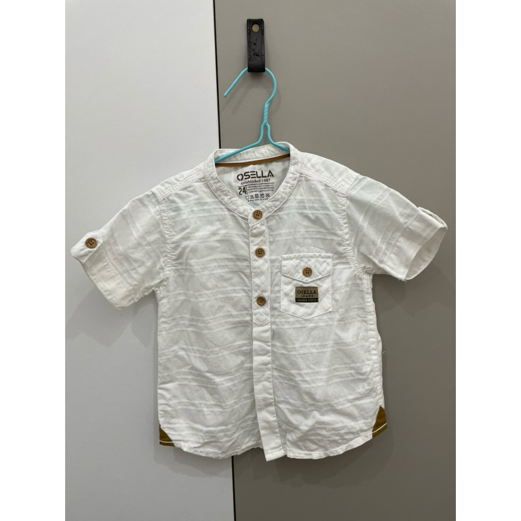 Kemeja Putih anak Laki-laki Osella preloved