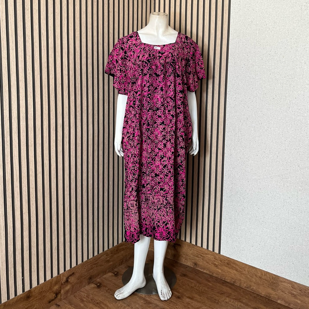 [AJ] - Daster Sikak Batik Jumbo Bing Liang Ld 140 Cm Lengan Pendek | Daster Batik | Bing Liang | Ane