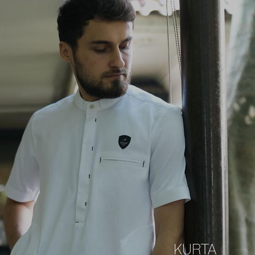 Samase S074 Baju Koko Pria Muslim Dewasa Koku Kurta Lengan Pendek
