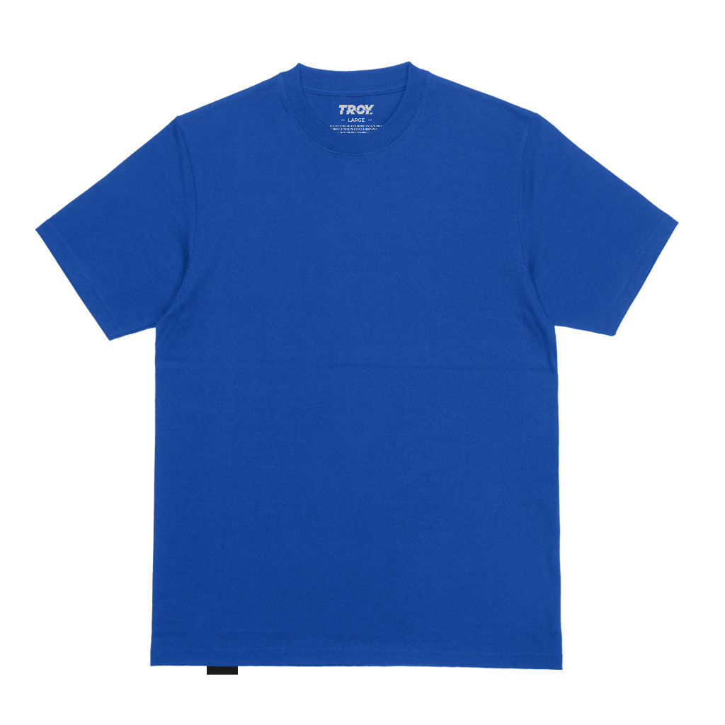 Troy Company Tshirt Regular Fit Core Blue - Kaos Lengan Pendek Kaos Polos MTD 3550